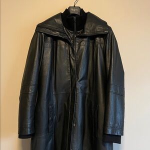 Danier black leather jacket
